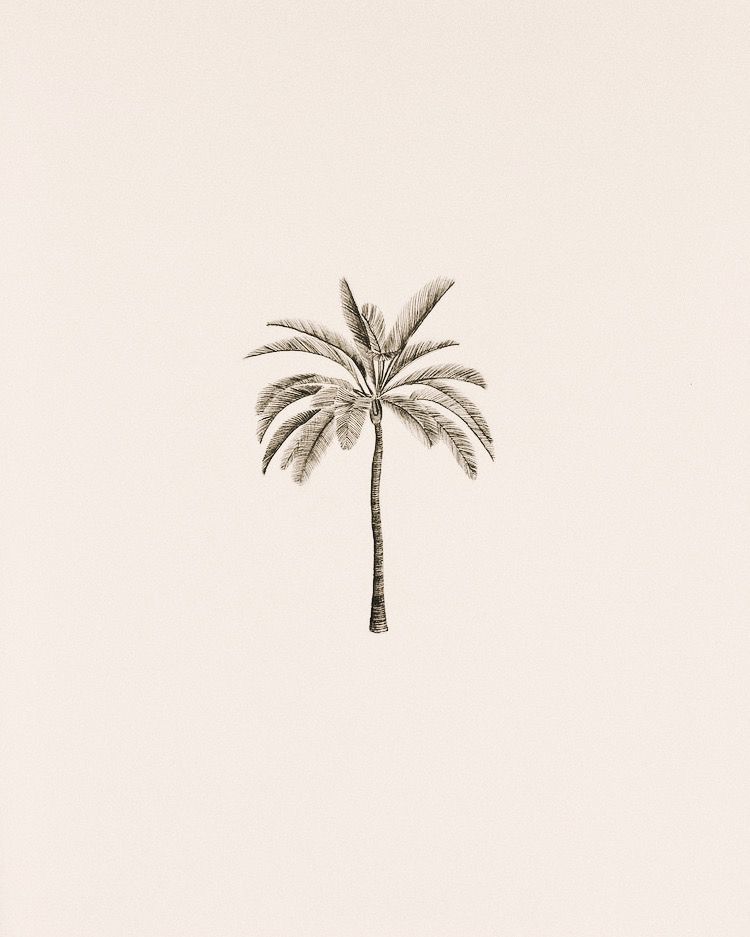 small palm tree tattoo 0025