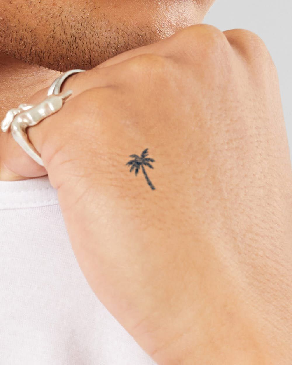 small palm tree tattoo 0032