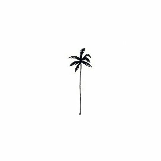 small palm tree tattoo 0044