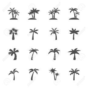 small palm tree tattoo 0059