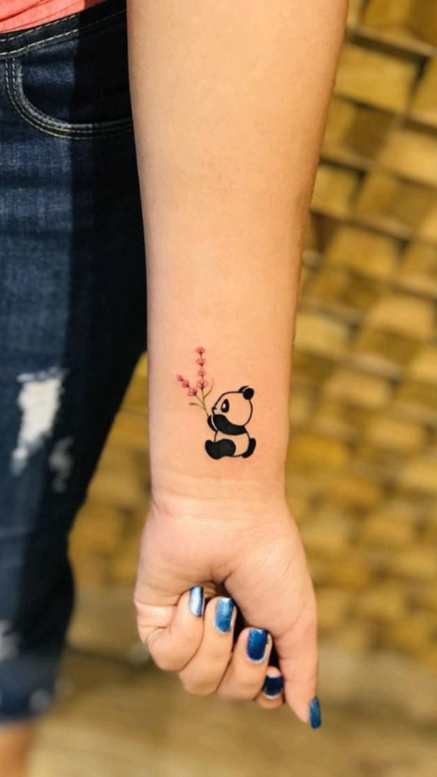 small panda tattoo 0013