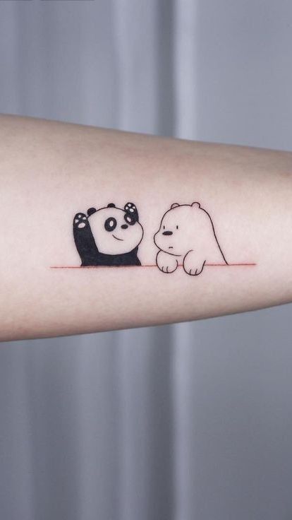 small panda tattoo 0014