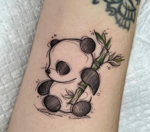 small panda tattoo 0015