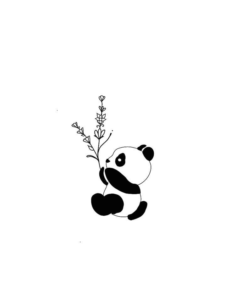 small panda tattoo 0018