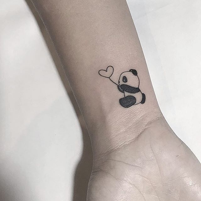 small panda tattoo 0021