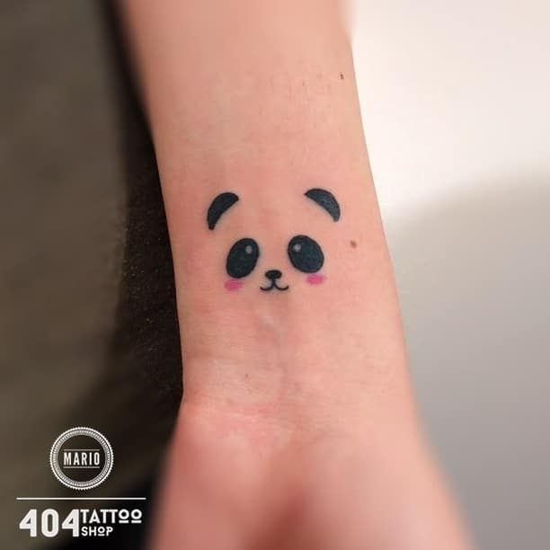 small panda tattoo 0028