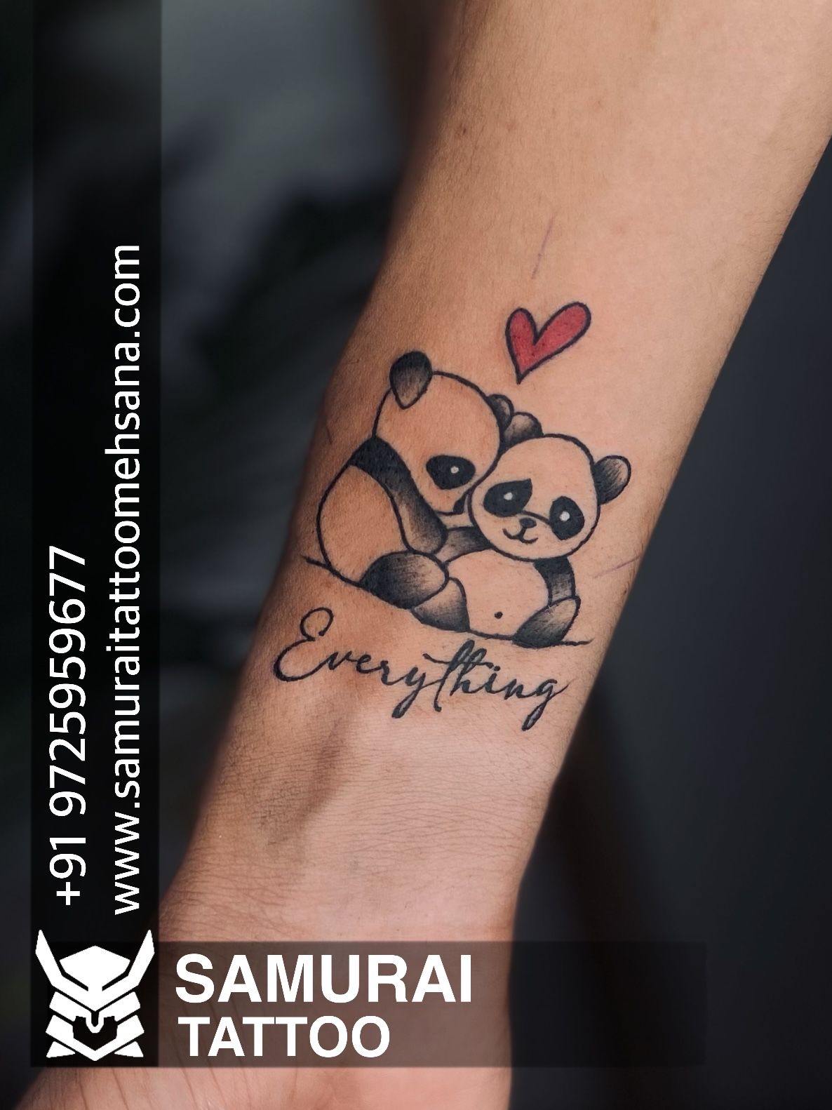 small panda tattoo 0040