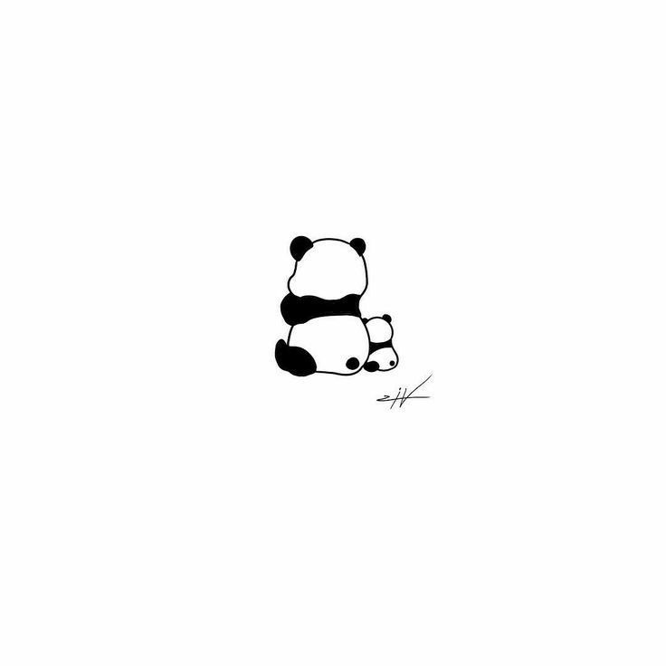 small panda tattoo 0046