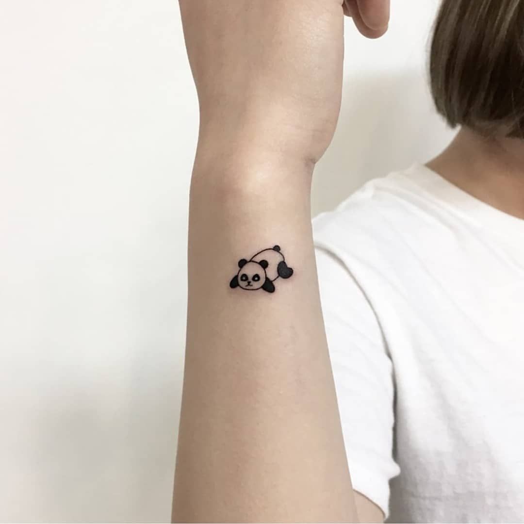 small panda tattoo 0052