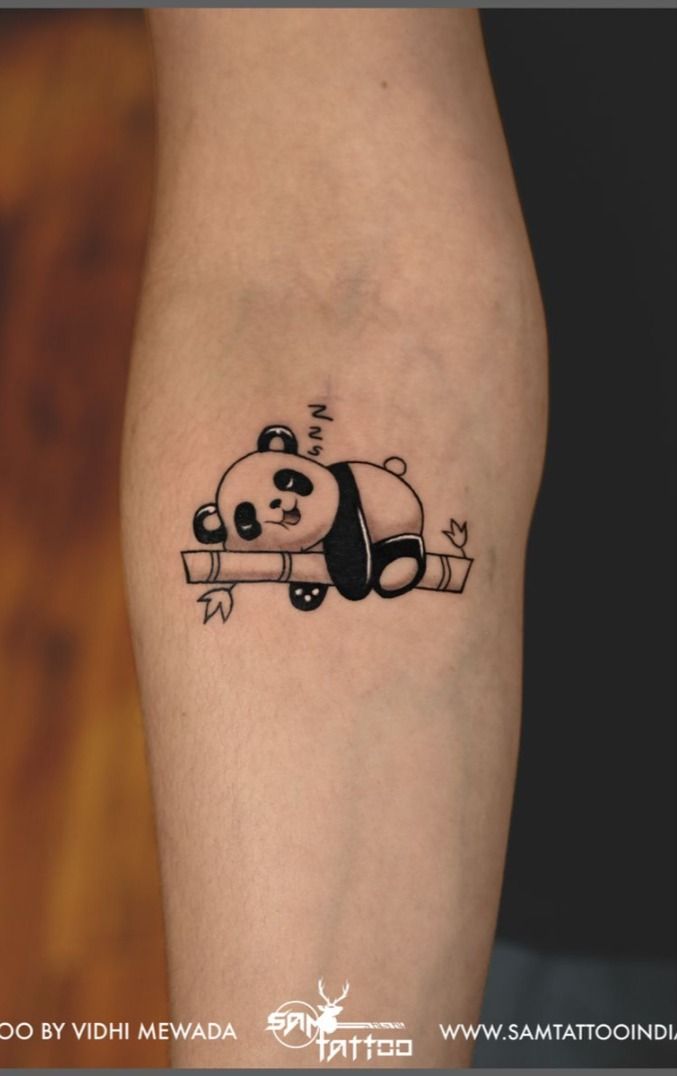 small panda tattoo 0054