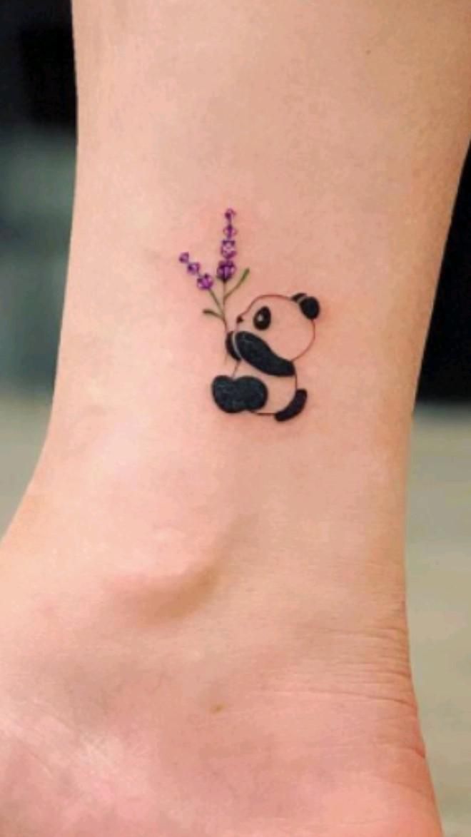 small panda tattoo 0059