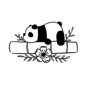 small panda tattoo 0077