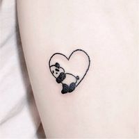 small panda tattoo 0079