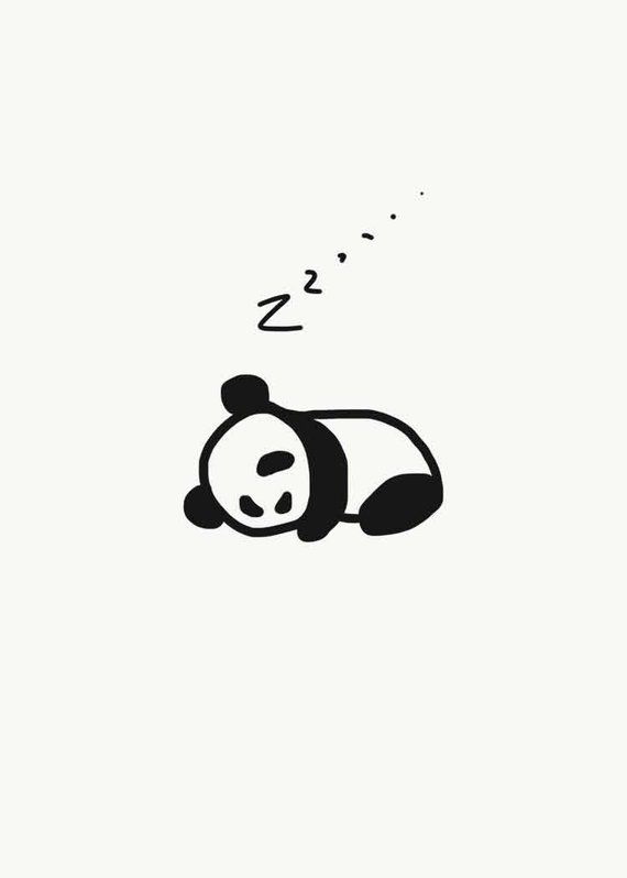 small panda tattoo 0087