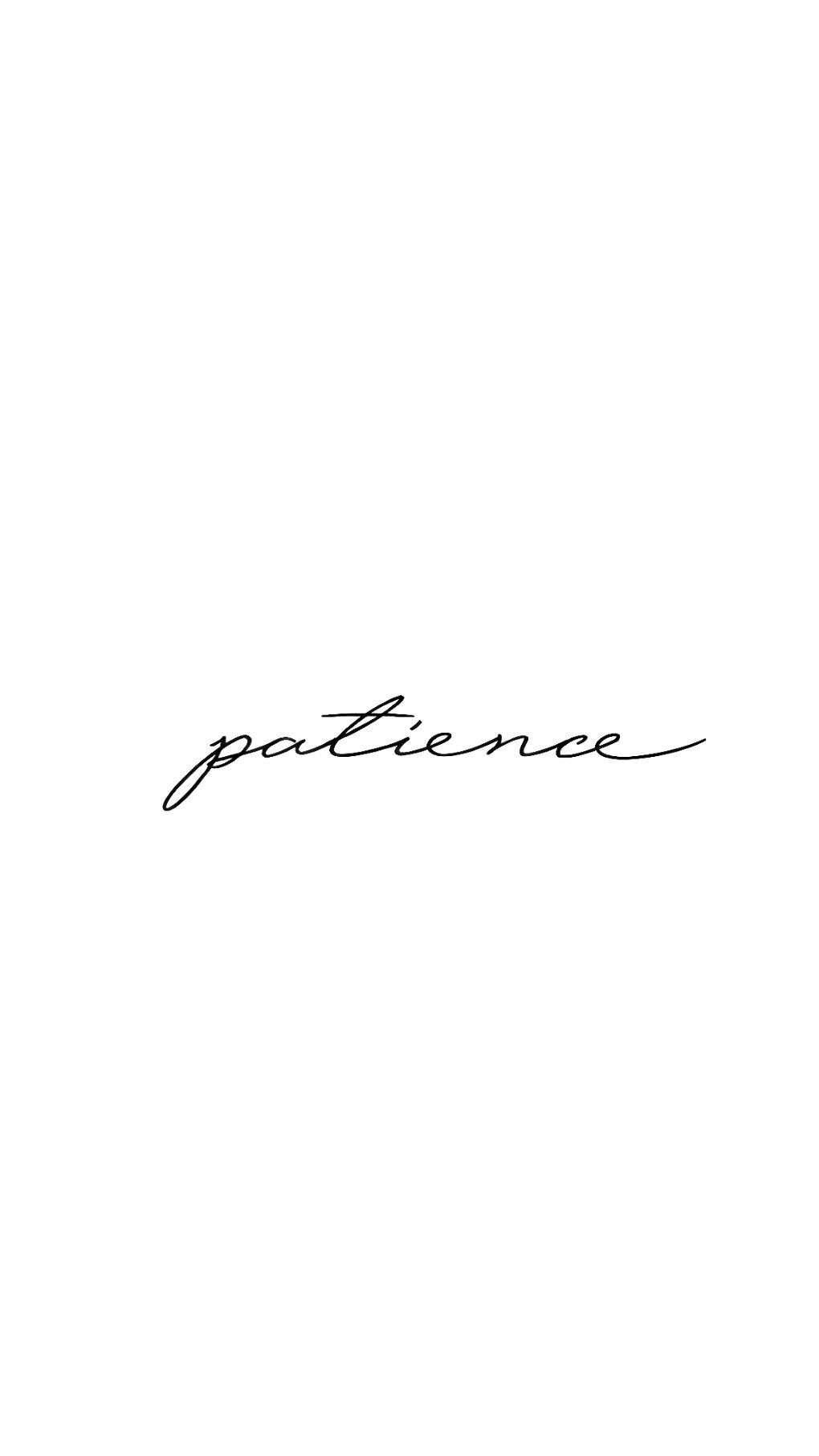 small patience tattoo concepts for discreet placements