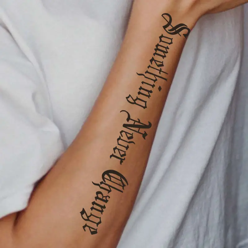 small Philippians 4 13 tattoo wrist 0067