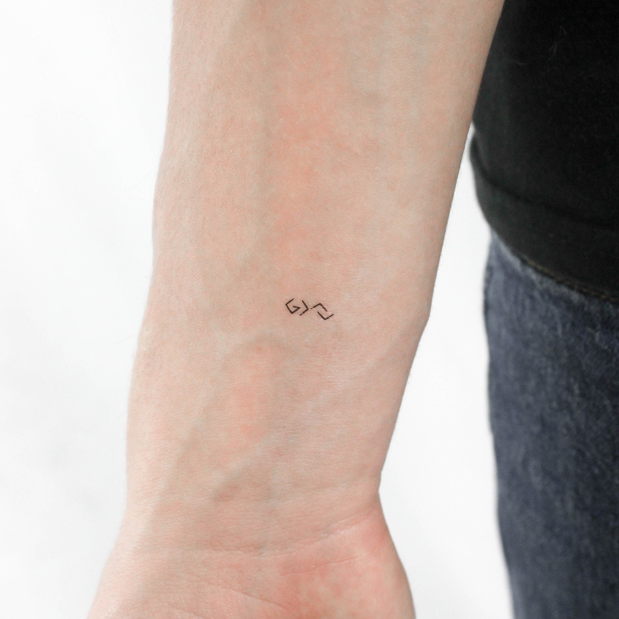 small Philippians 4 13 tattoo wrist 0090