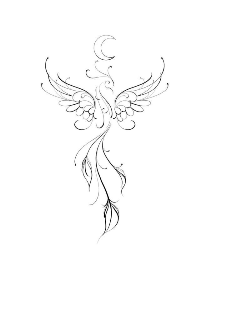 Small Phoenix tattoo 0037