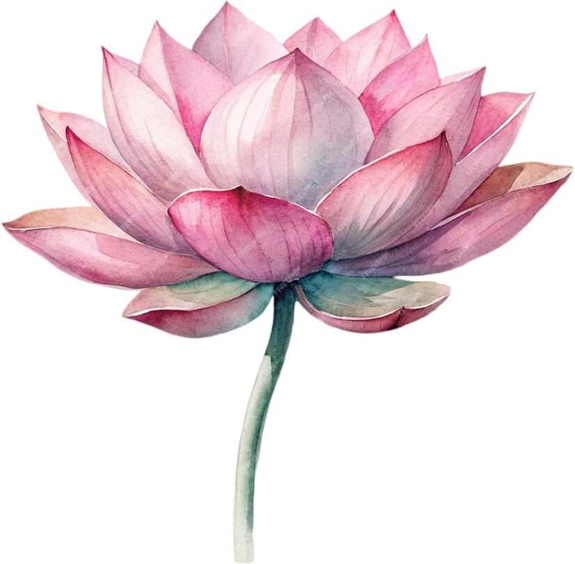 Small pink lotus tattoo 0039