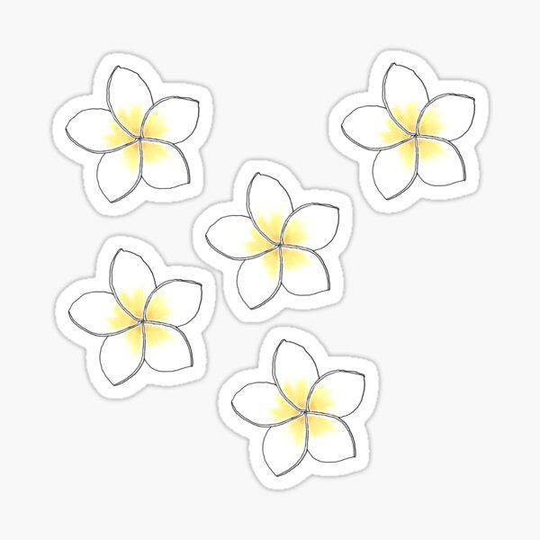 Small plumeria tattoo 0011