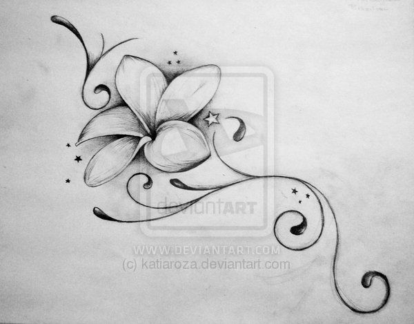 Small plumeria tattoo 0020