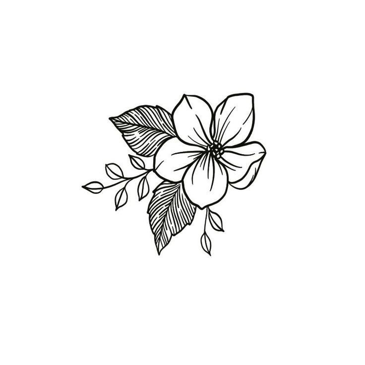 Small plumeria tattoo 0054