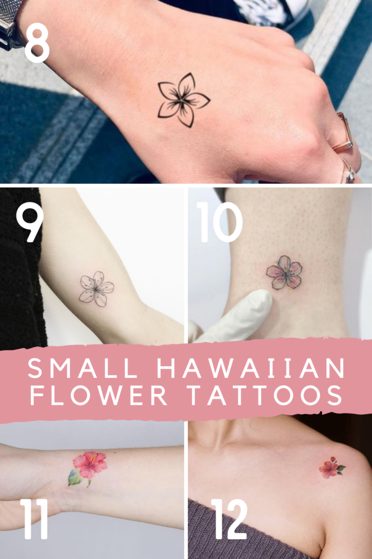 Small plumeria tattoo 0068