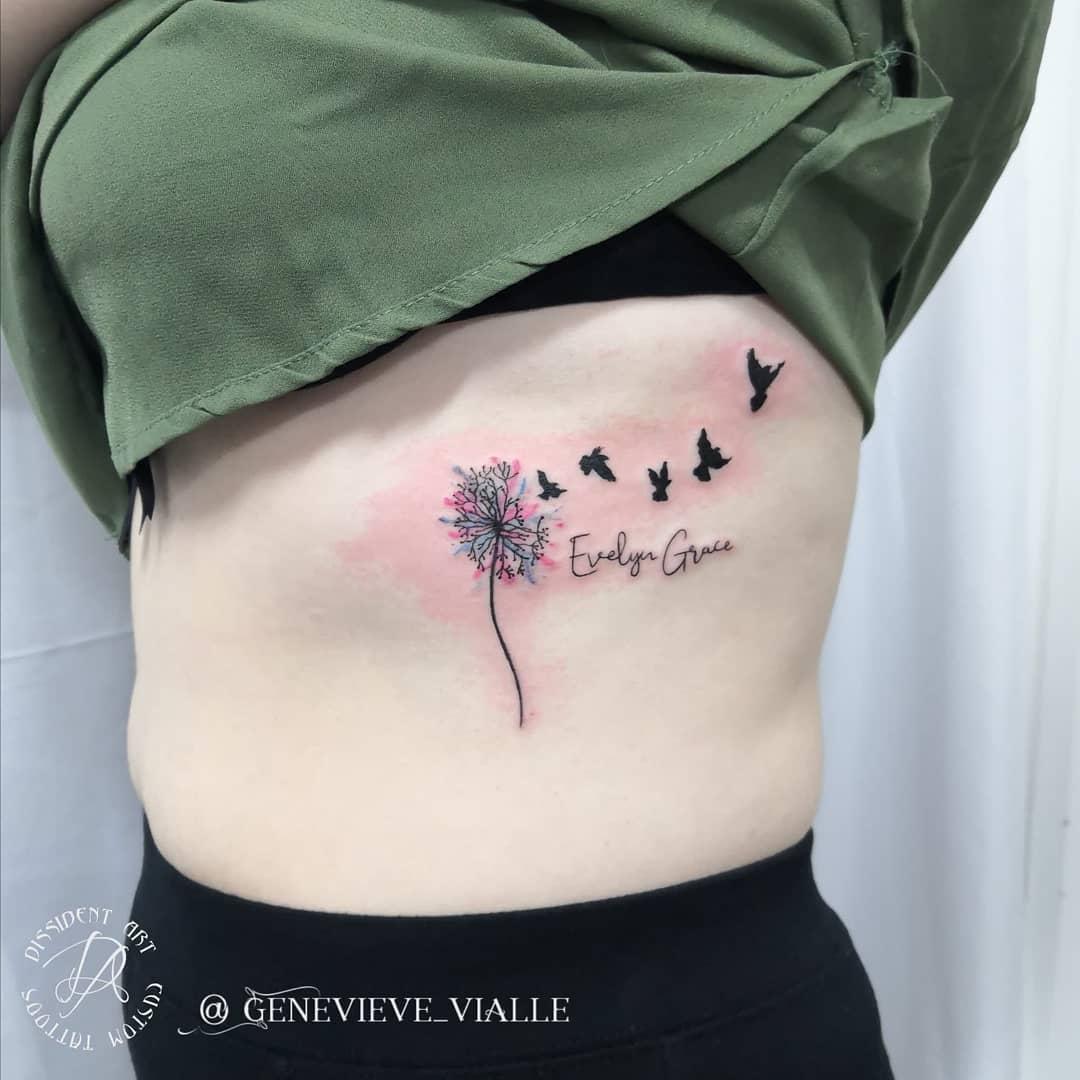 Small pregnancy loss miscarriage tattoo 0011