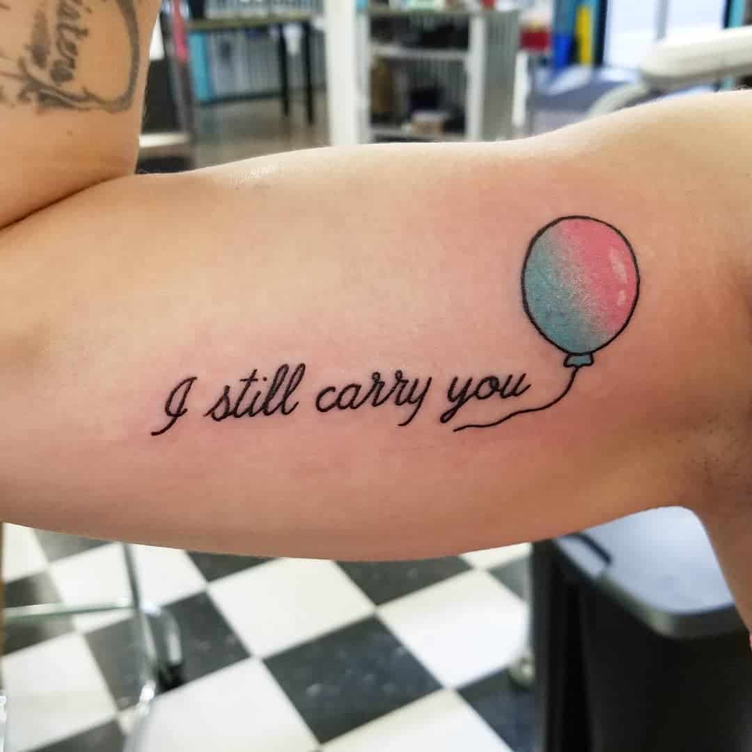 Small pregnancy loss miscarriage tattoo 0019