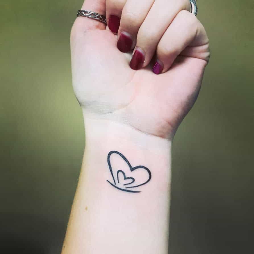 Small pregnancy loss miscarriage tattoo 0022