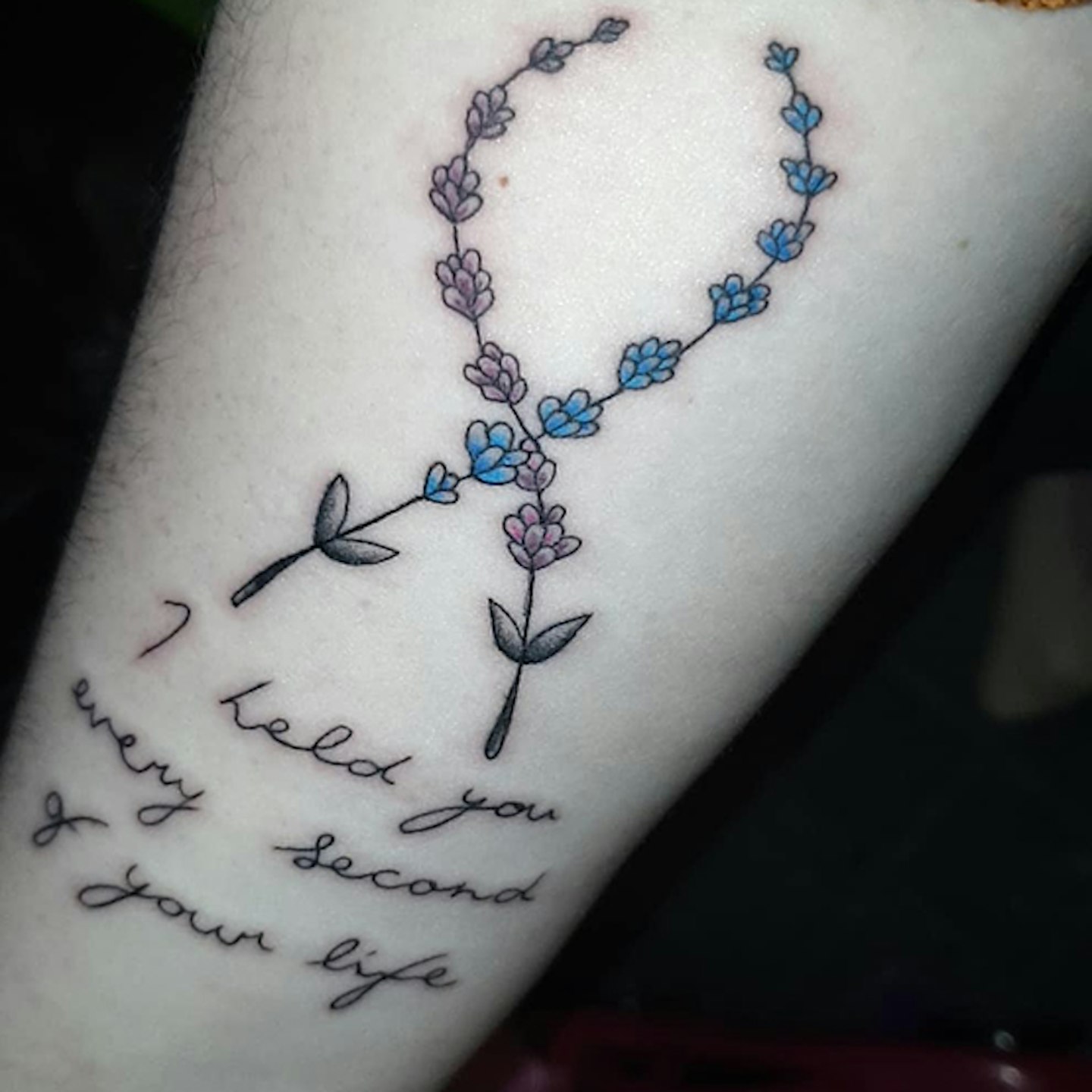 Small pregnancy loss miscarriage tattoo 0026