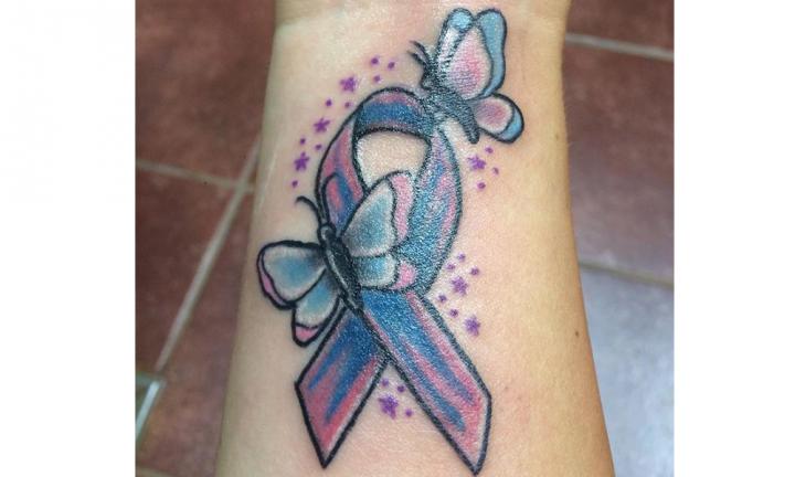 Small pregnancy loss miscarriage tattoo 0054