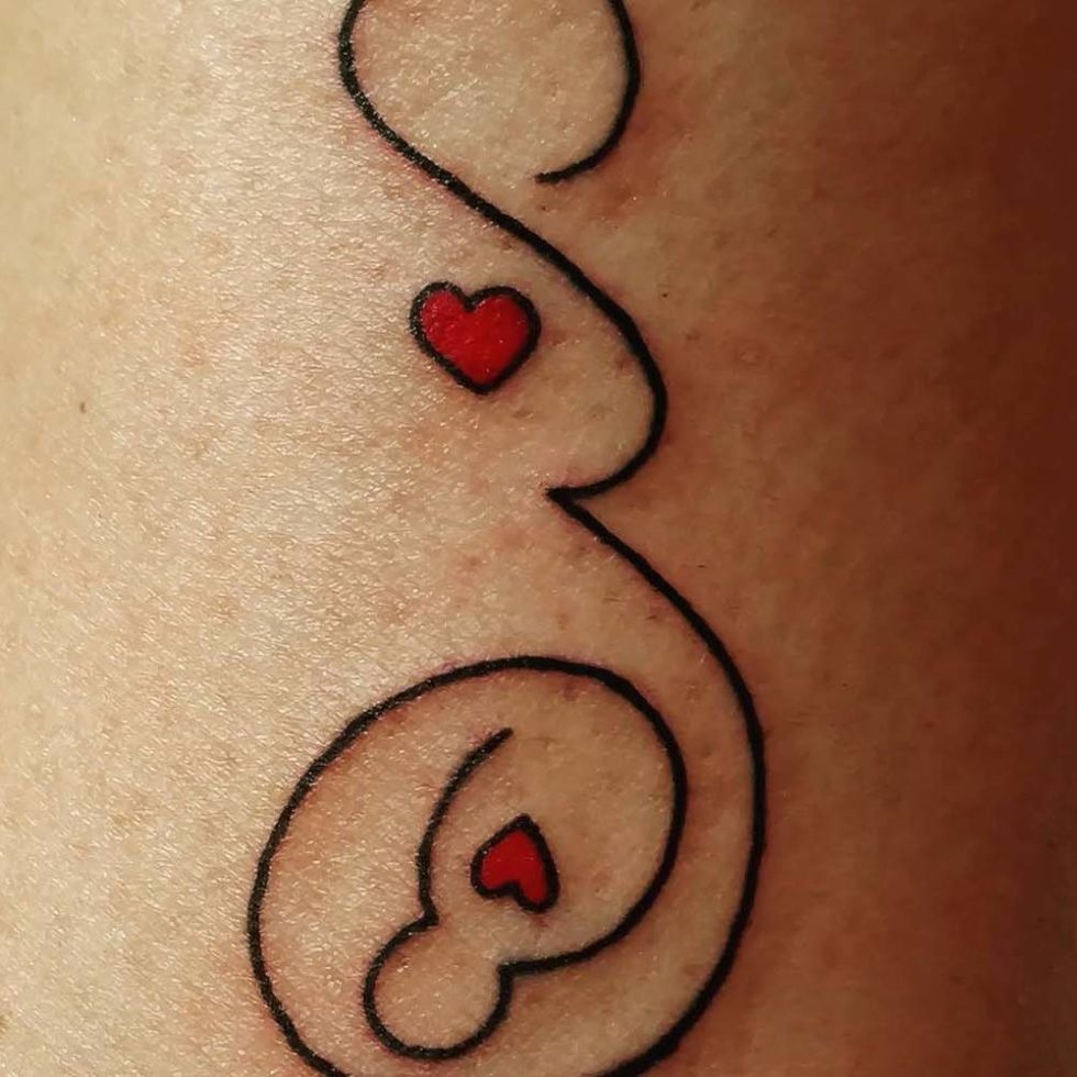 Small pregnancy loss miscarriage tattoo 0055