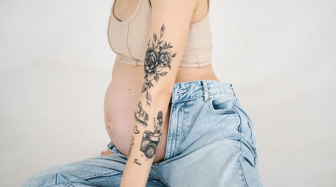 Small pregnancy loss miscarriage tattoo 0070