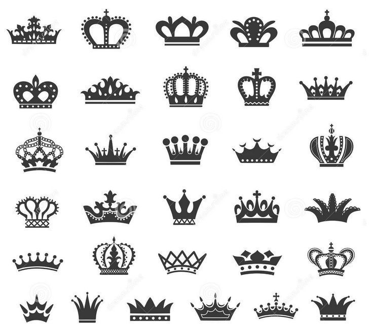 Small queen crown tattoo 0010