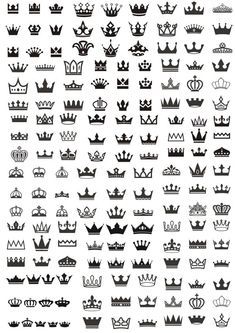 Small queen crown tattoo 0013