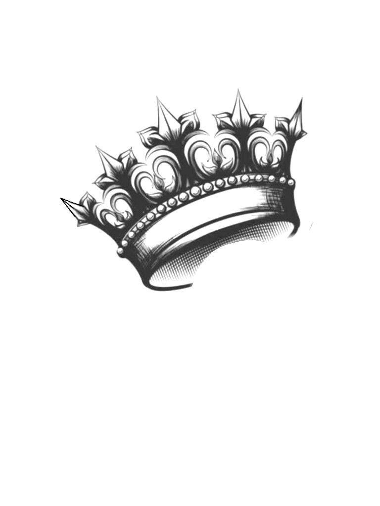 Small queen crown tattoo 0032