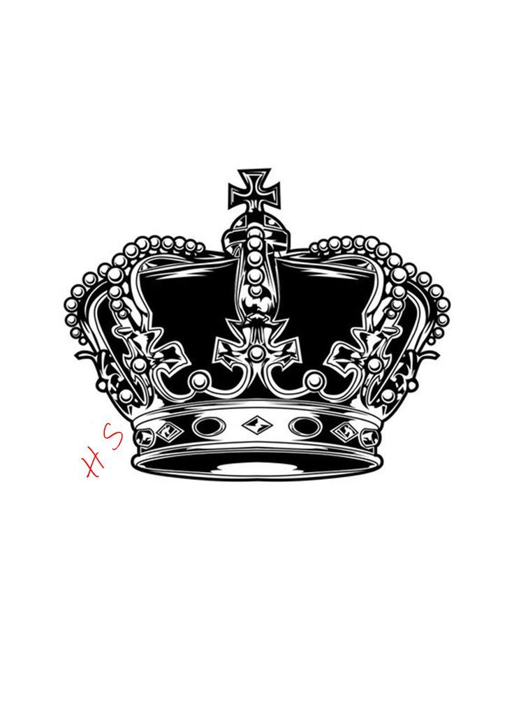 Small queen crown tattoo 0033