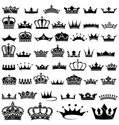 Small queen crown tattoo 0066