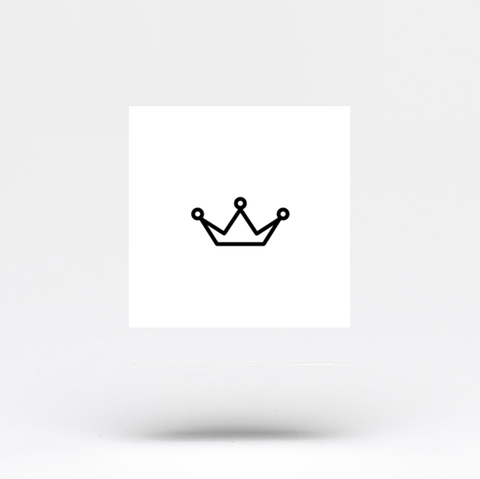 Small queen crown tattoo 0078