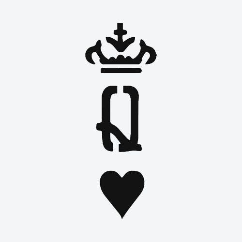 Small queen crown tattoo 0095