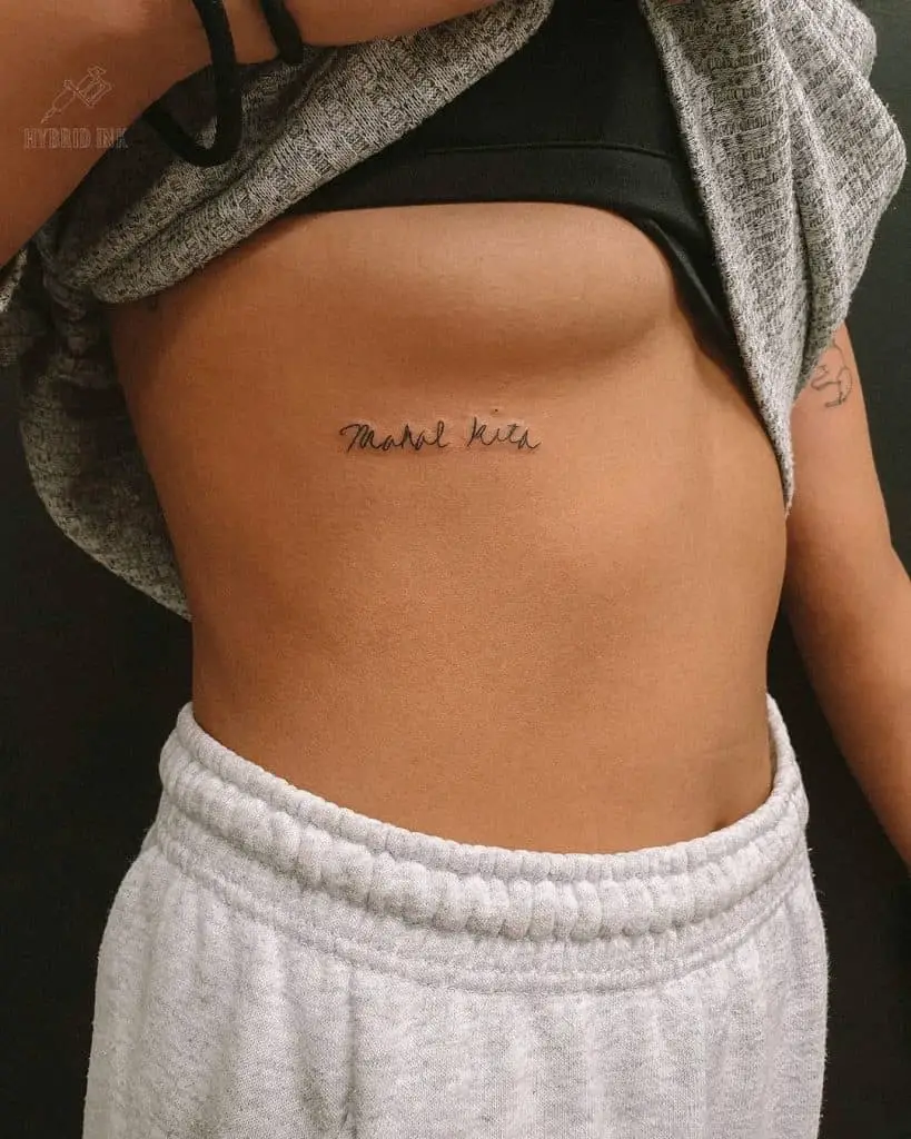 small rib tattoo 0099