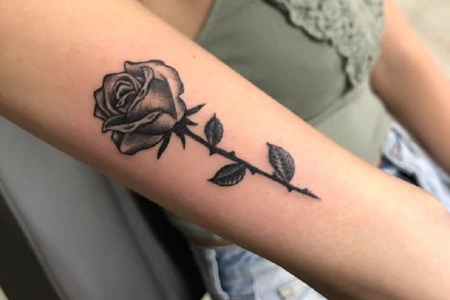 Small rose tattoo 0016