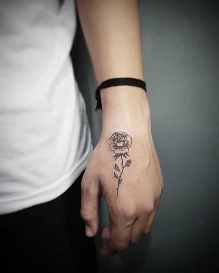 Small rose tattoo 0021