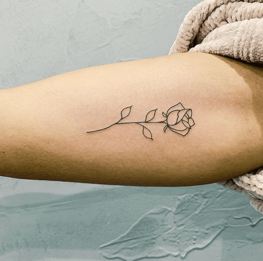 Small rose tattoo 0038