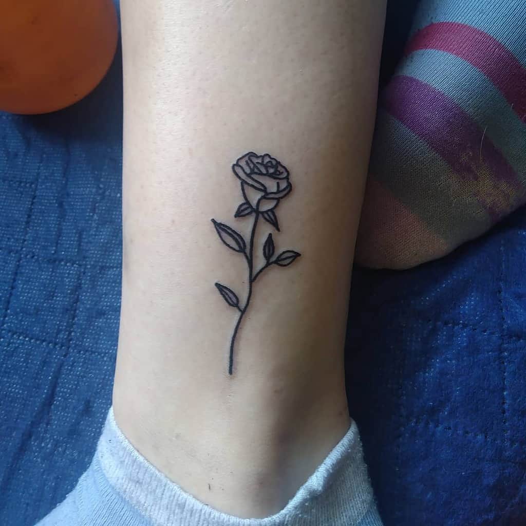 Small rose tattoo 0049