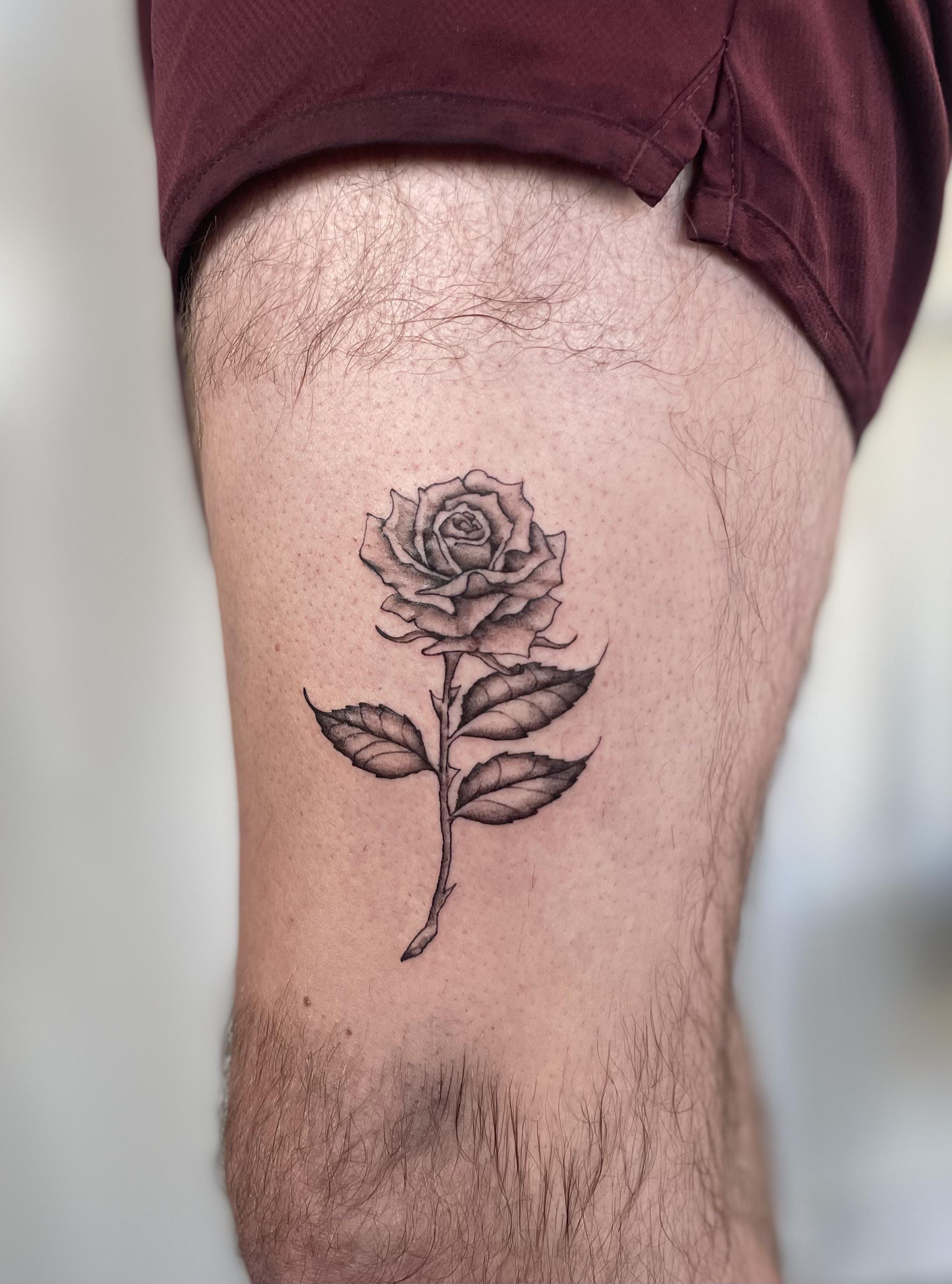 Small rose tattoo 0089