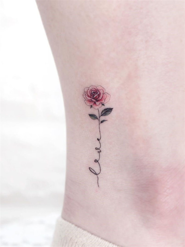 Small rose tattoo 0091