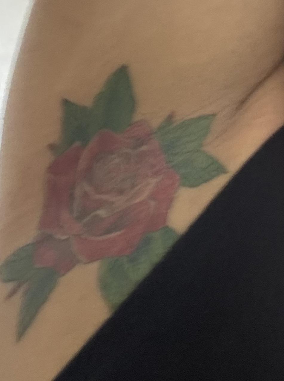 Small rose tattoo 0093