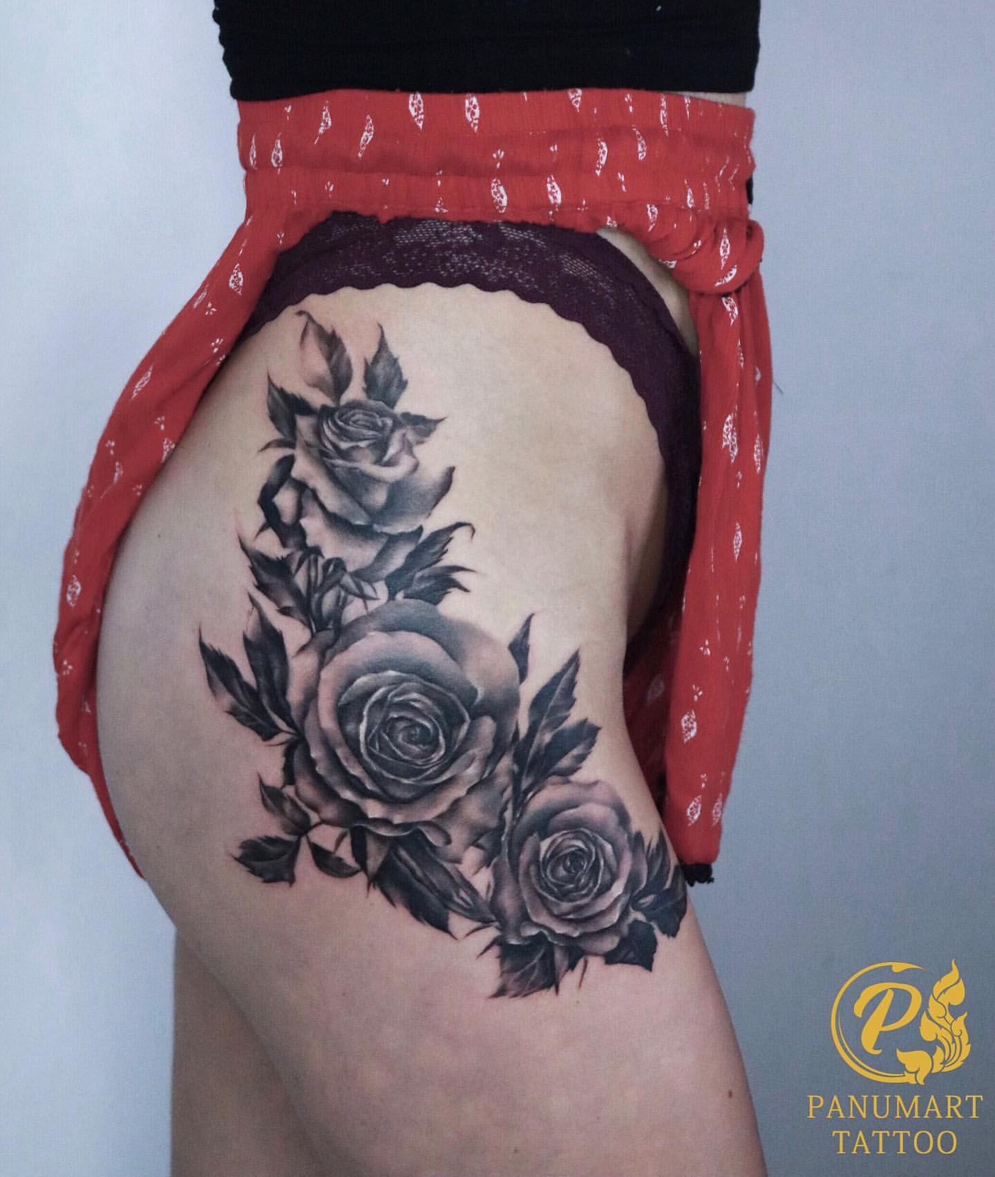 Small rose tattoo 0095